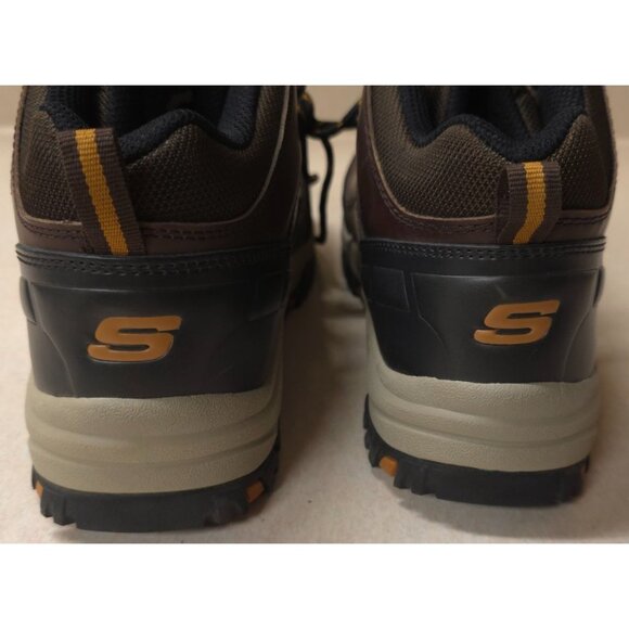 Skechers Skech-Tex Waterproof Brown Leather Lace Up Ankle Work Boots Mens Size 6 - Picture 10 of 16